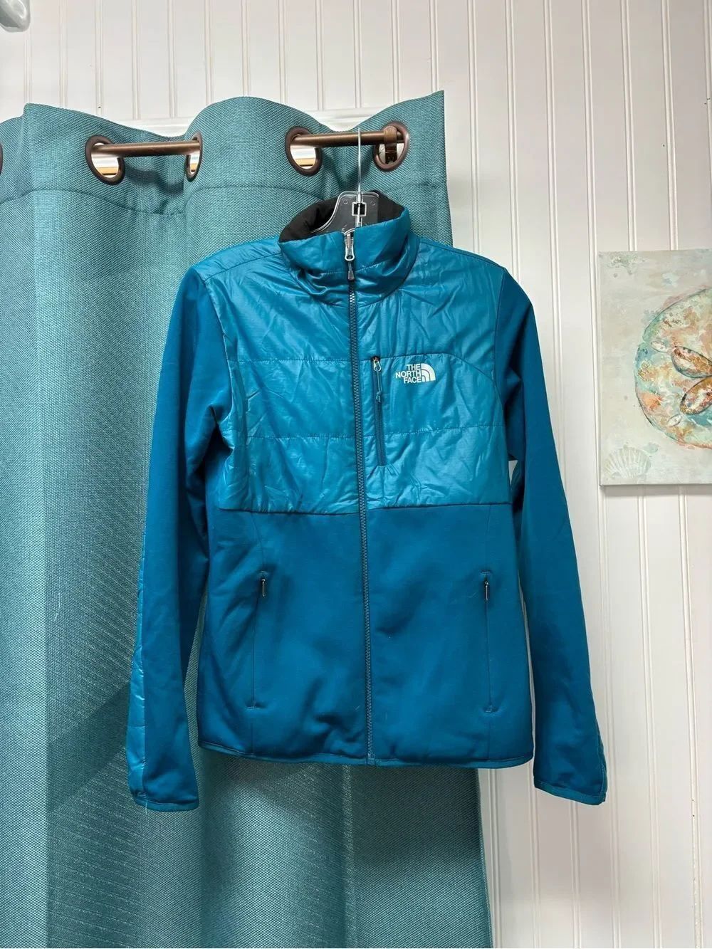 The North Face Teal/Blue Zip Closure Jacket Size Small